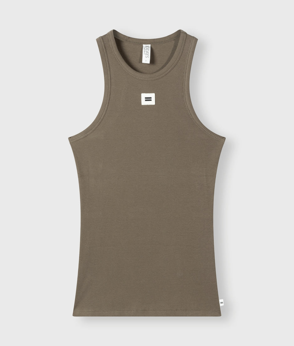 tank top rib | dark moss