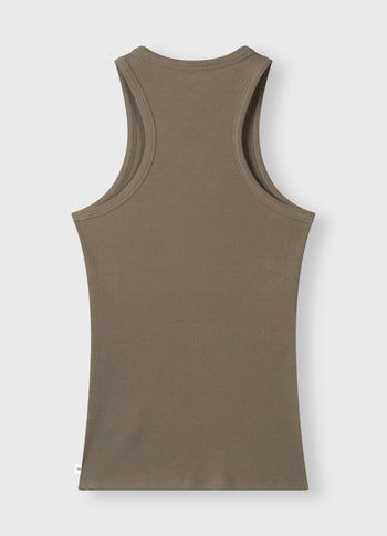 tank top rib | dark moss