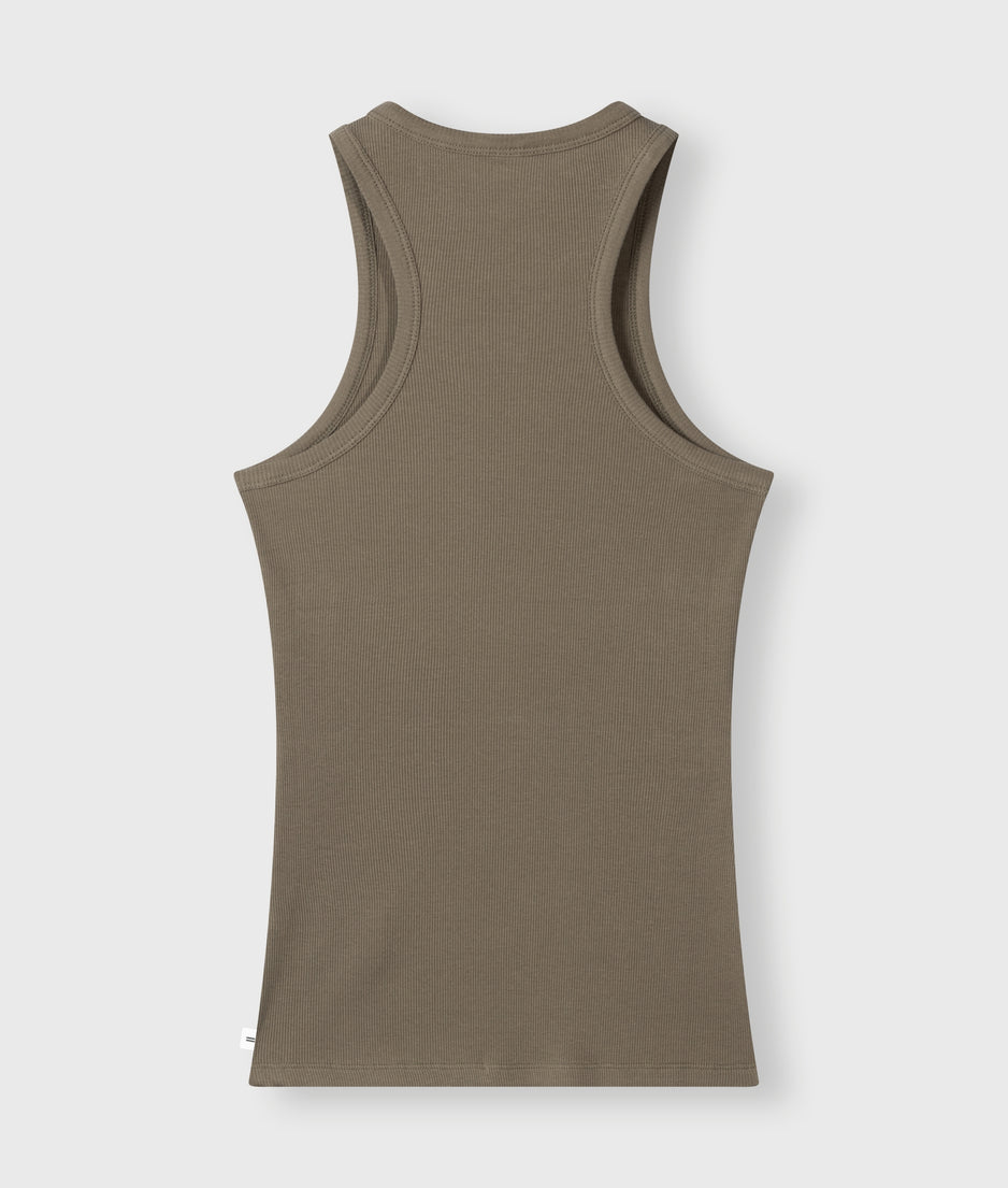 tank top rib | dark moss