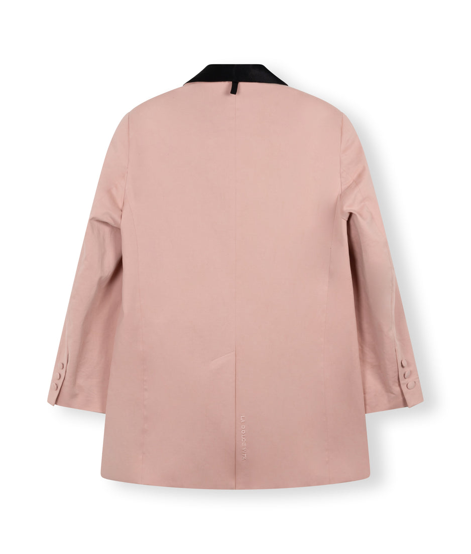 smoking blazer | dusty peach