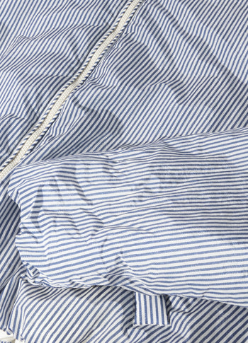 bomber jacket stripes | white/blue