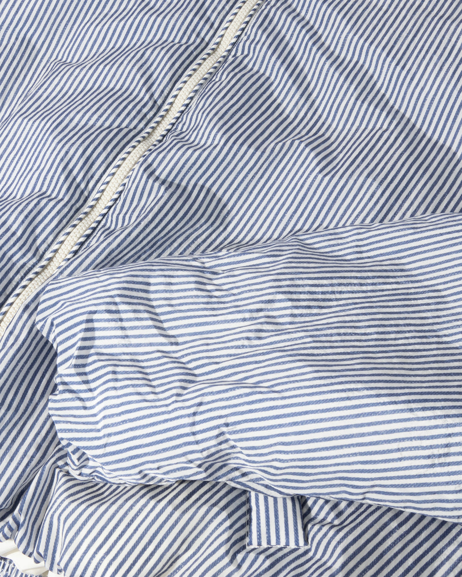 bomber jacket stripes | white/blue