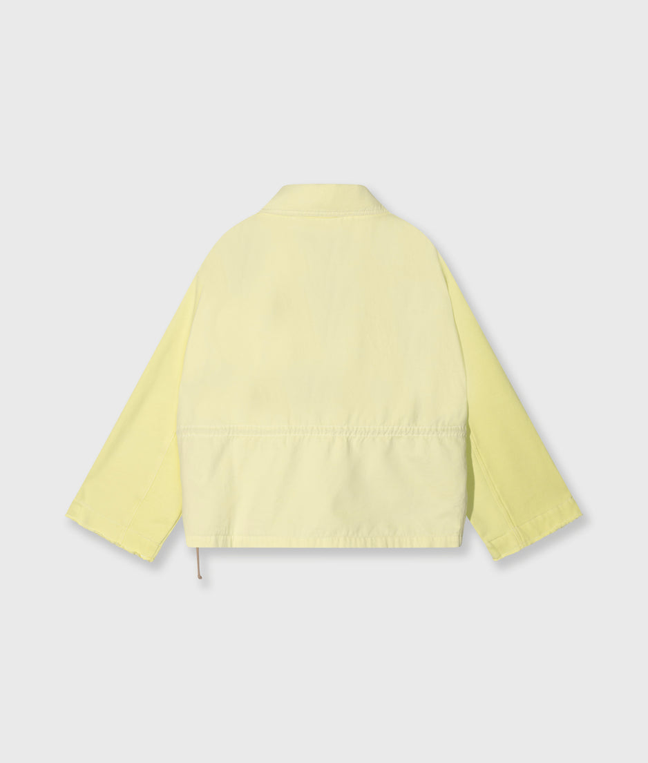 boxy jacket twill | pastel yellow