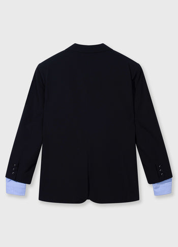 travel blazer dubbele manchet | black