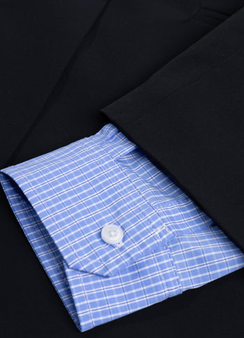 travel blazer dubbele manchet | black
