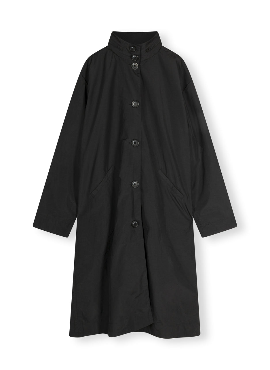 nylon coat 10 | black