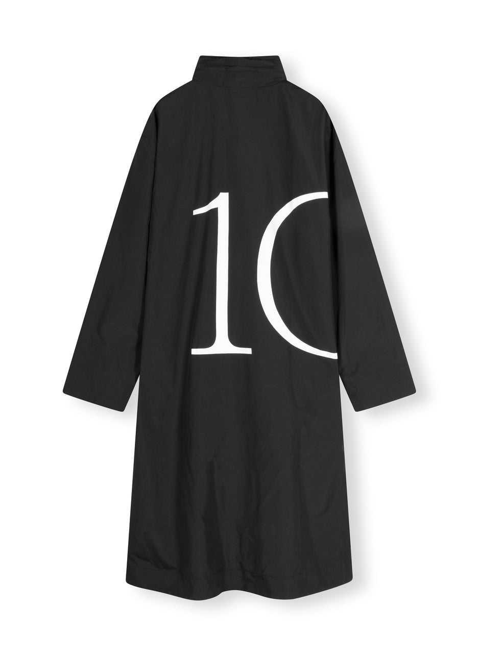 nylon coat 10 | black