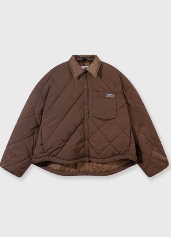 padded jacket | dark truffle