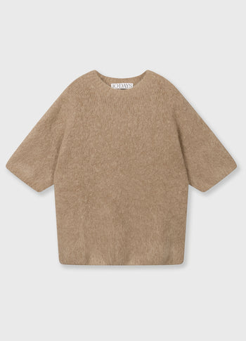 short sleeve knit sweater | fudge