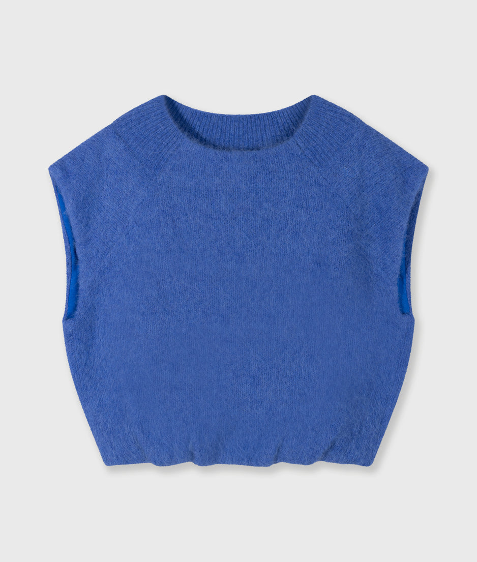 balloon gebreide top | ultramarine