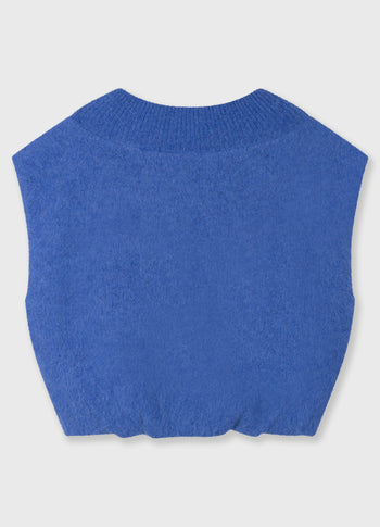 balloon gebreide top | ultramarine
