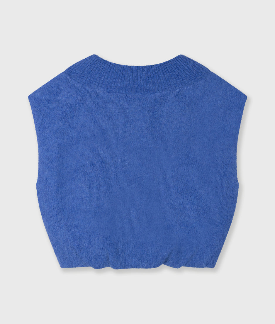 balloon gebreide top | ultramarine