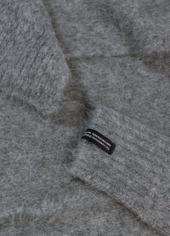 overslag sjaal sweater | grey melee
