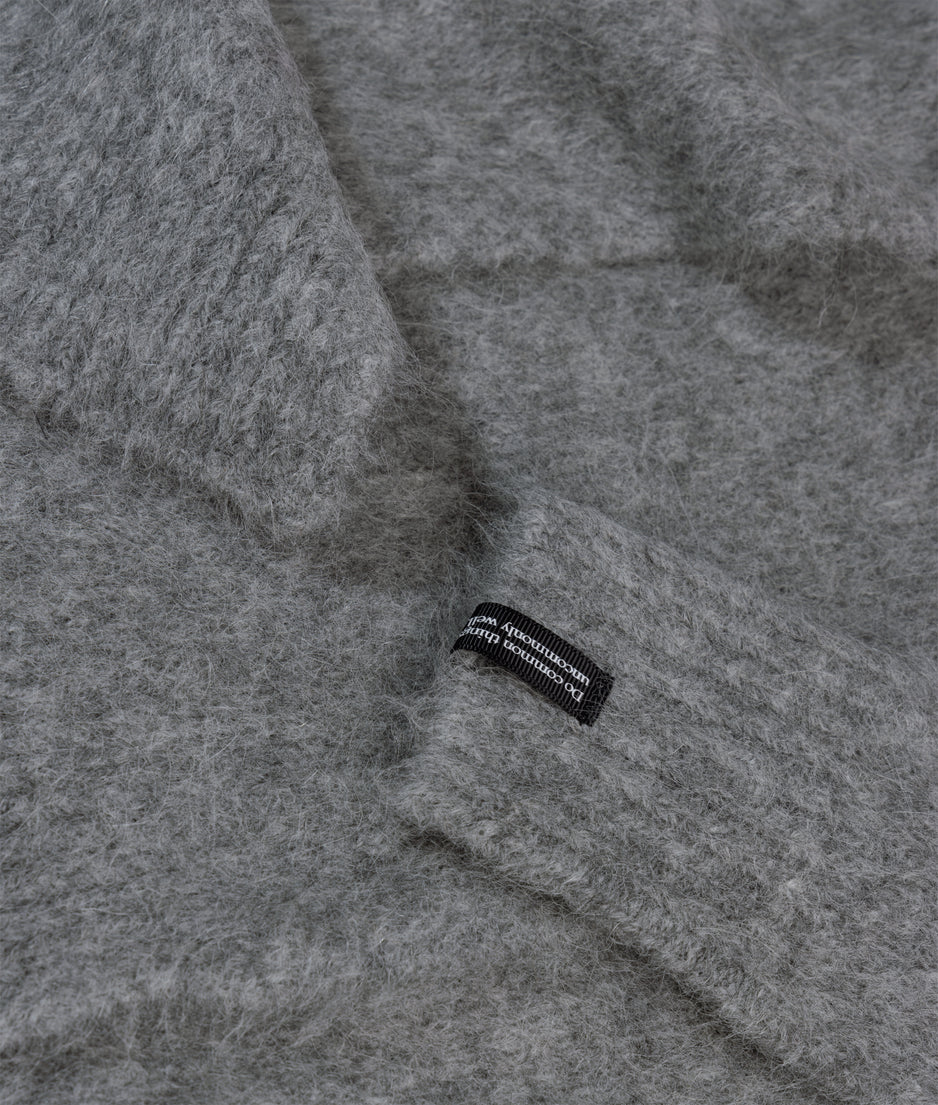 overslag sjaal sweater | grey melee