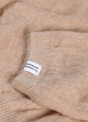 thin knit sweater | light fudge