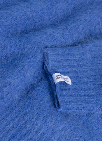 hairy knit sweater | ultramarine