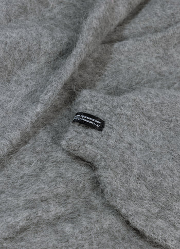 gebreide sweater capuchon | grey melee