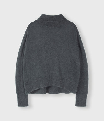 turtleneck sweater knit | grey raven