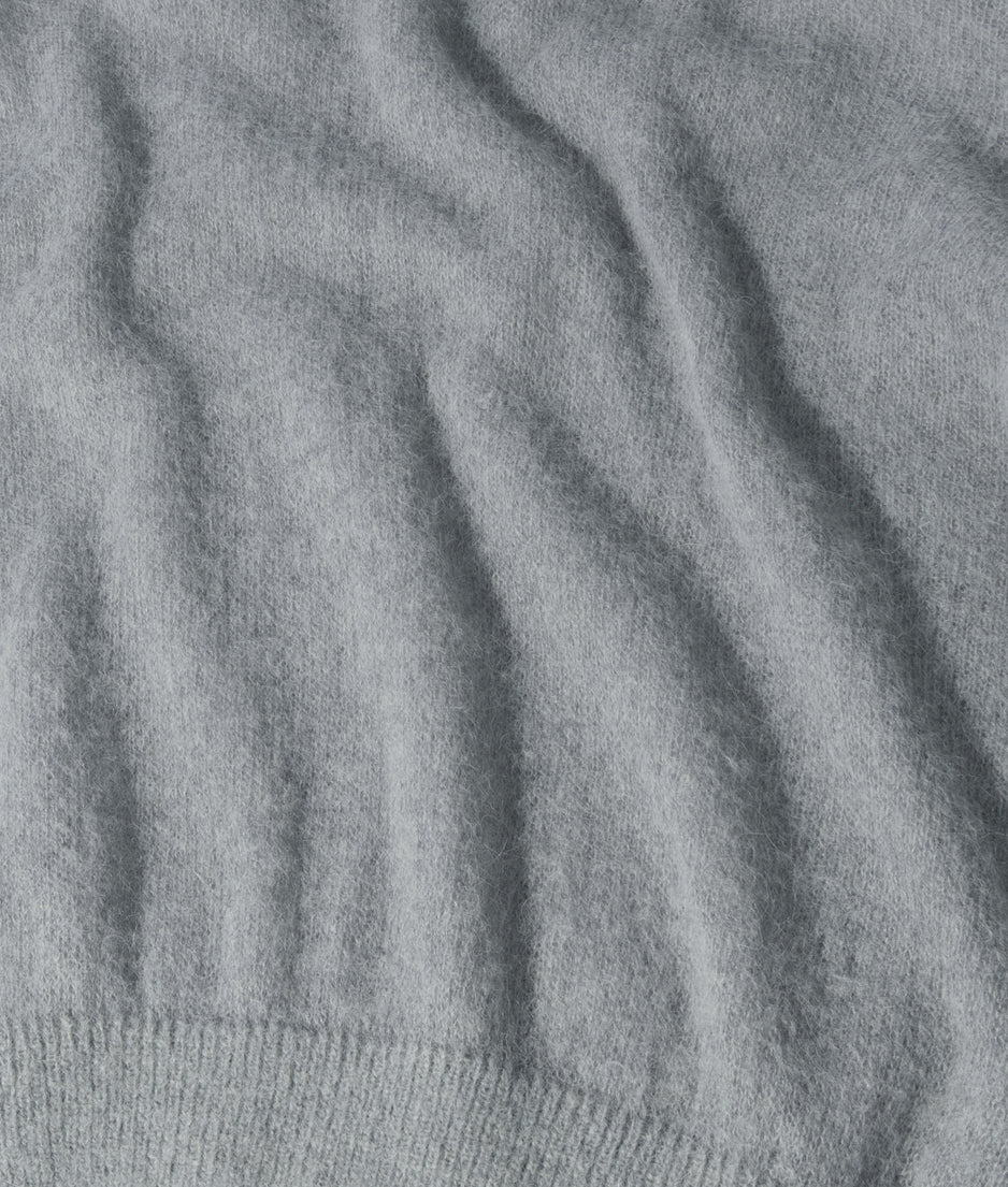 thin knit sweater | light graphite