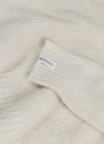 hairy knit sweater lurex | ecru
