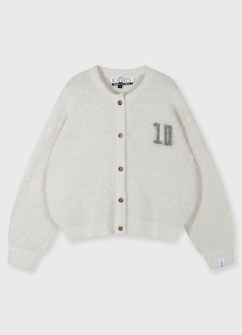 gebreid vest cardigan | ecru