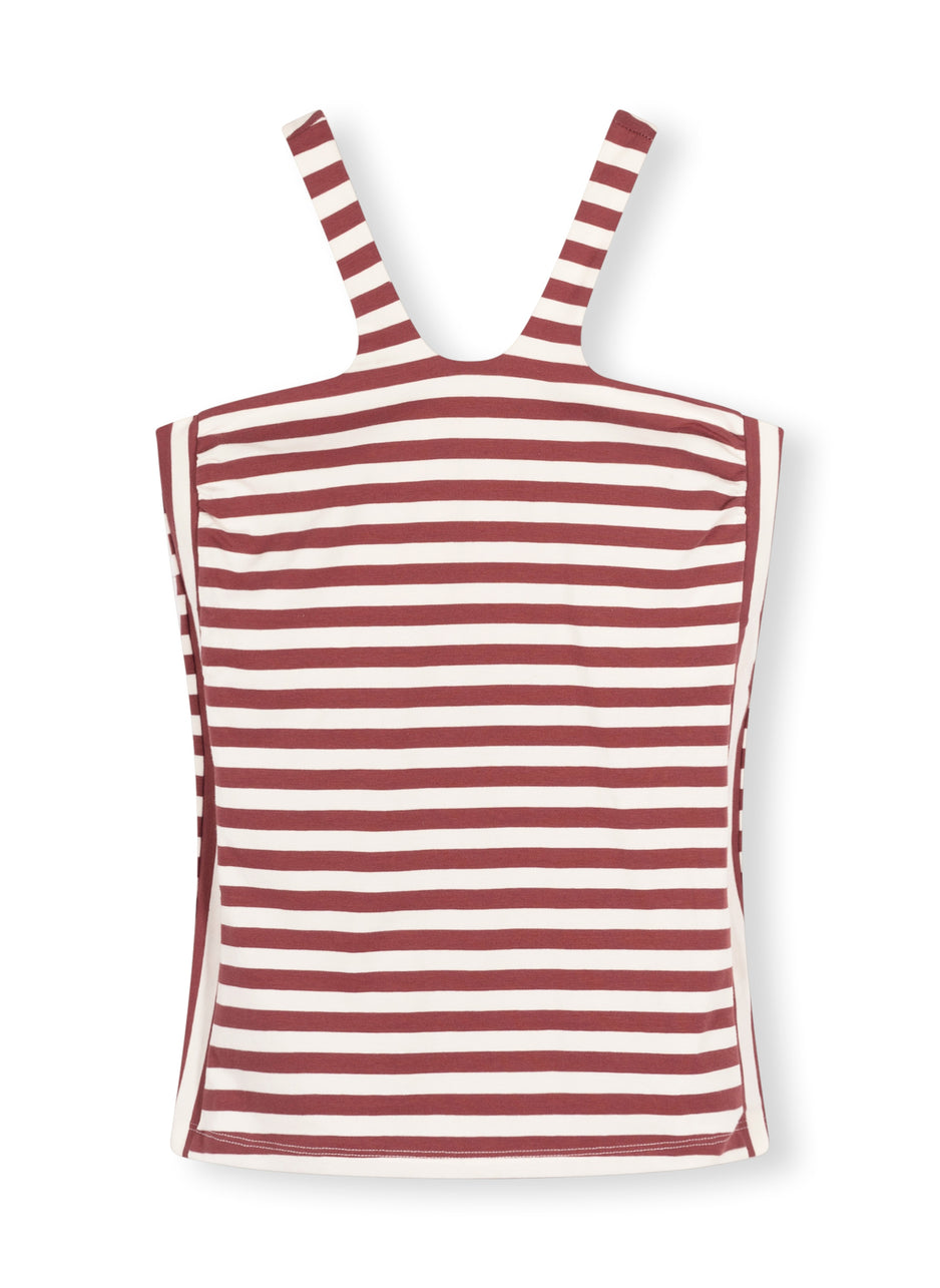 sporty wrapper stripes | warm white/burgundy