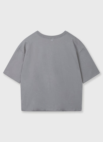 short sleeve tee logo | light graphite