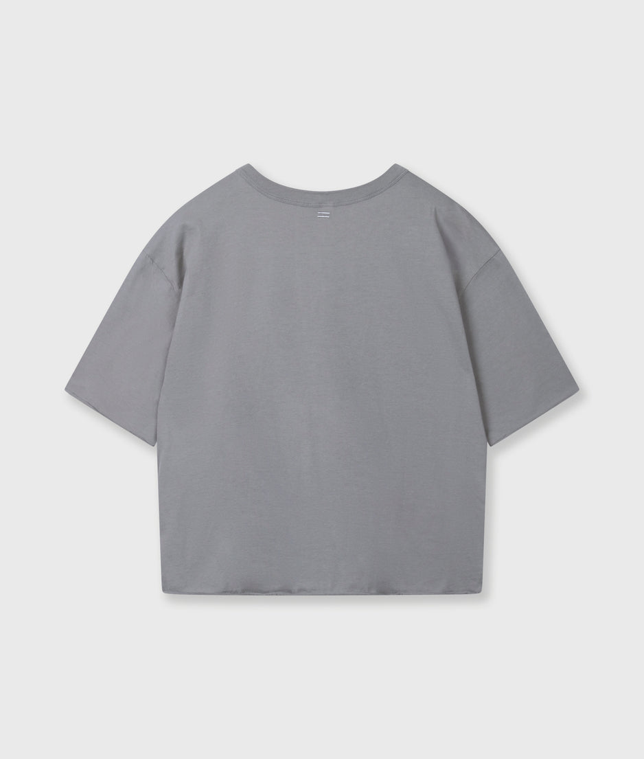 short sleeve tee logo | light graphite