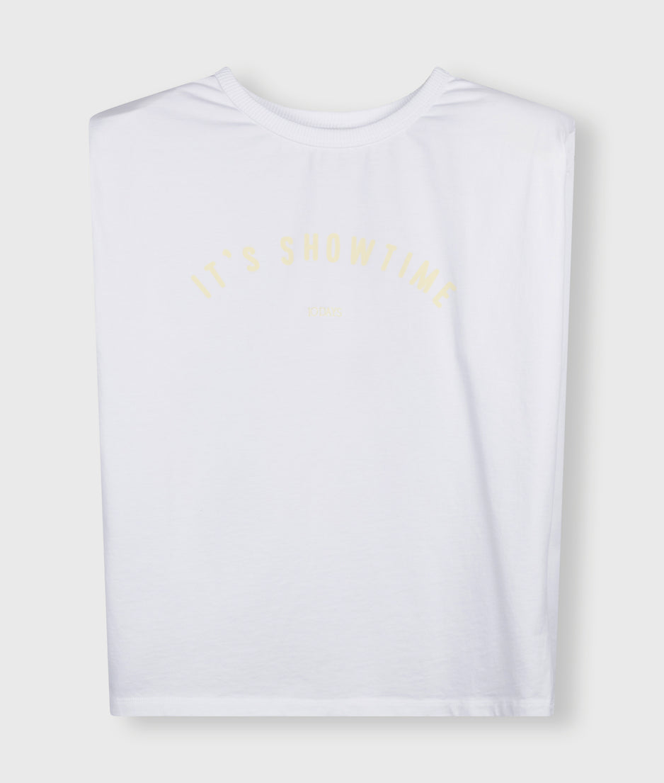 padded proud tee | white
