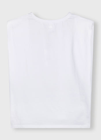 padded proud tee | white