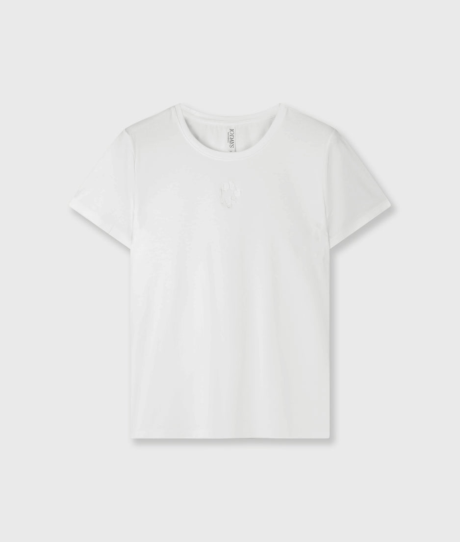 slim short sleeve tee | ecru