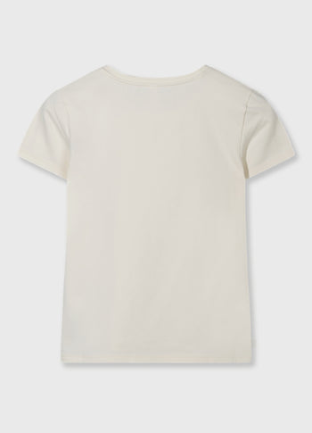 slim short sleeve tee | soft vanilla