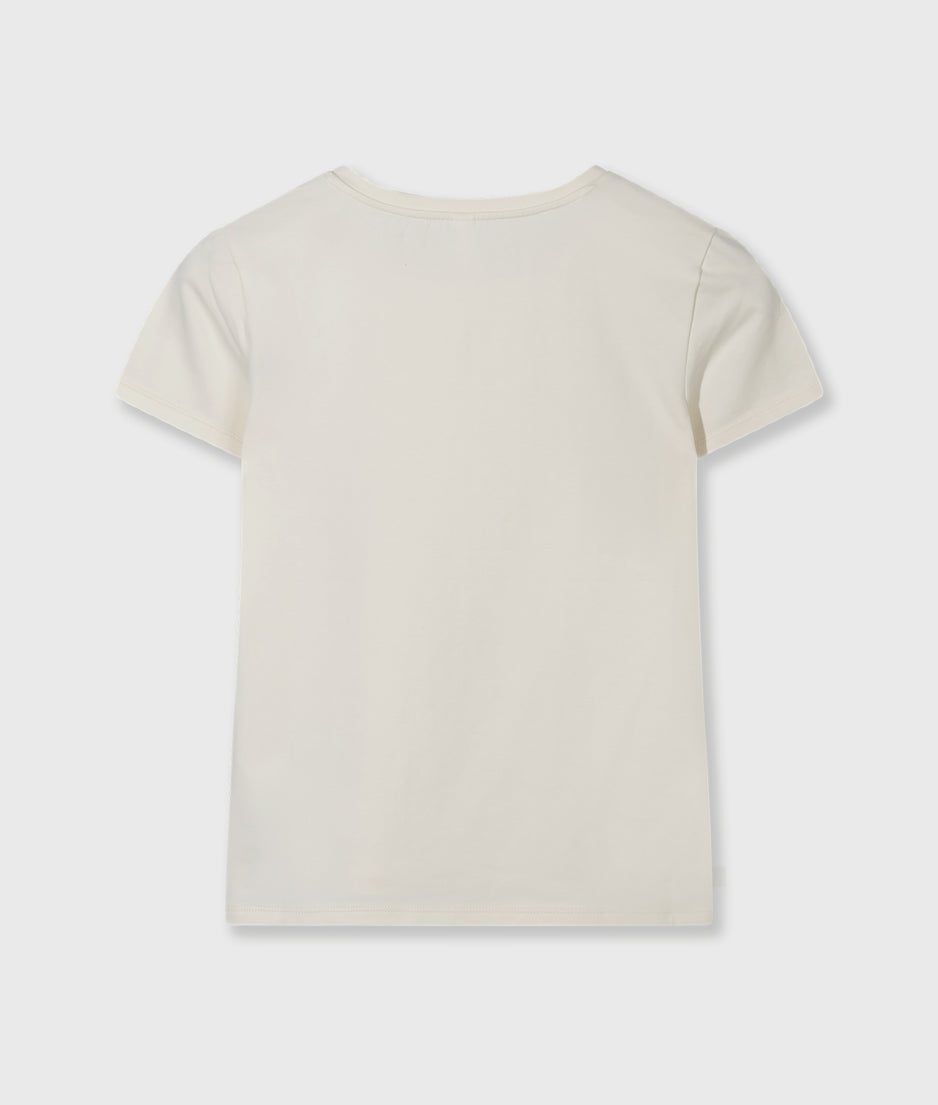 slim short sleeve tee | soft vanilla