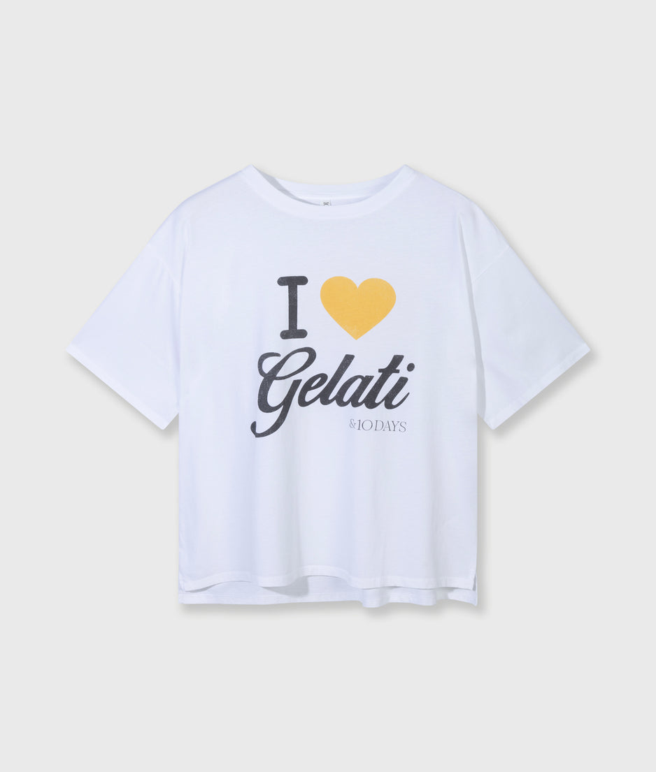 gelati tee | white