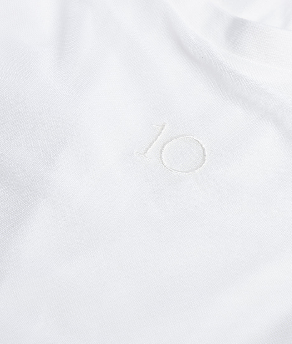 mesh balloon tee | ecru
