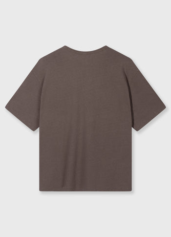 deep tee cotton linen | moonrock
