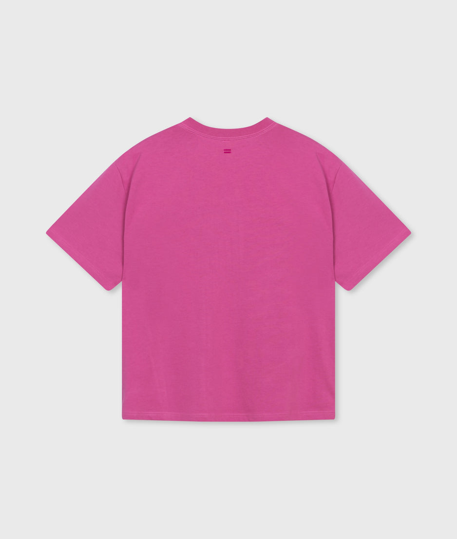 crew neck tee | heather mauve