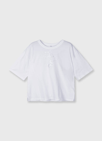 short sleeve tee curly 10 | white