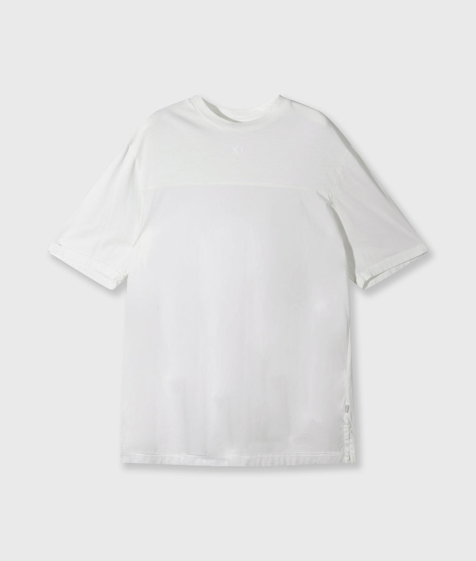 short sleeve tee mix | ecru