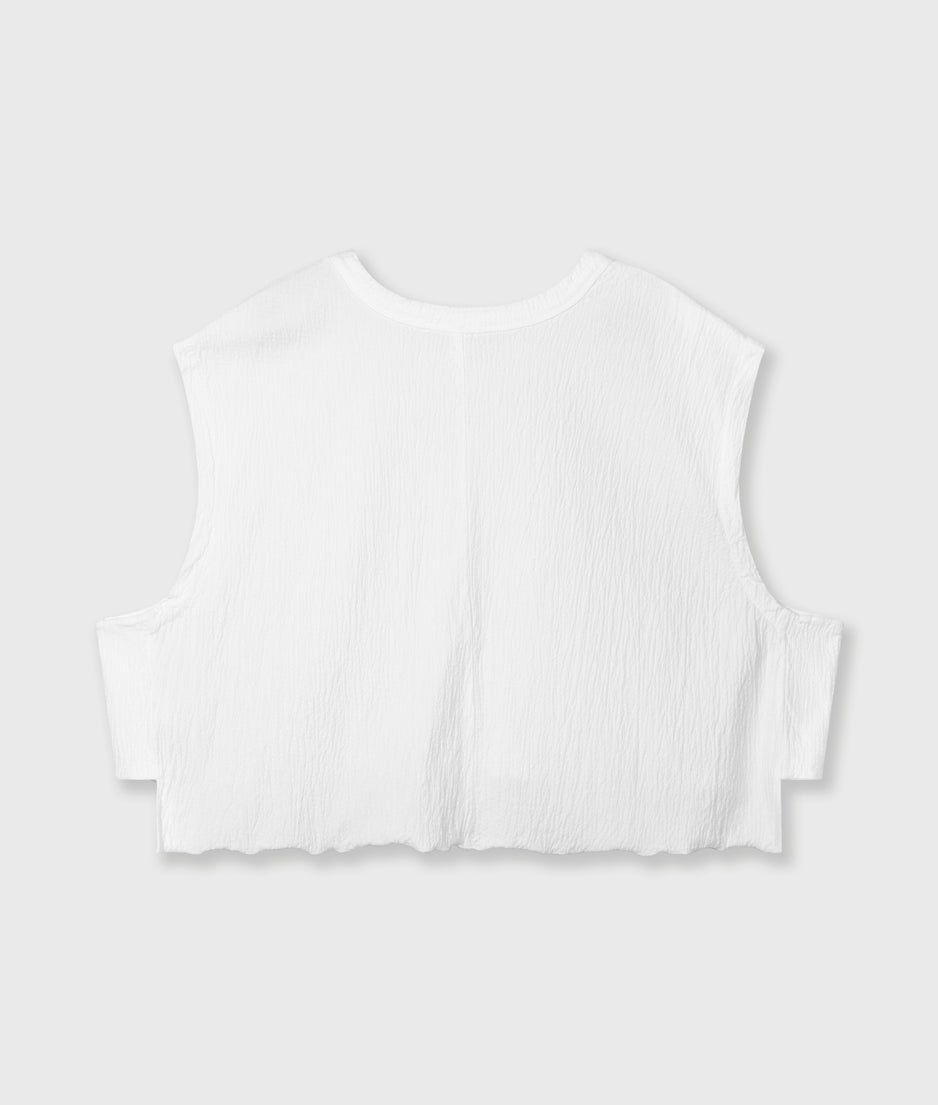round neck tee | ecru
