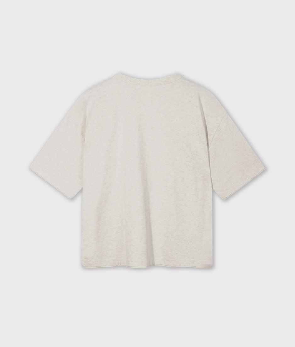 baseball tee 10DAYS | soft white melee