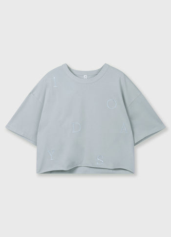 thick cotton tee 10DAYS | clean blue