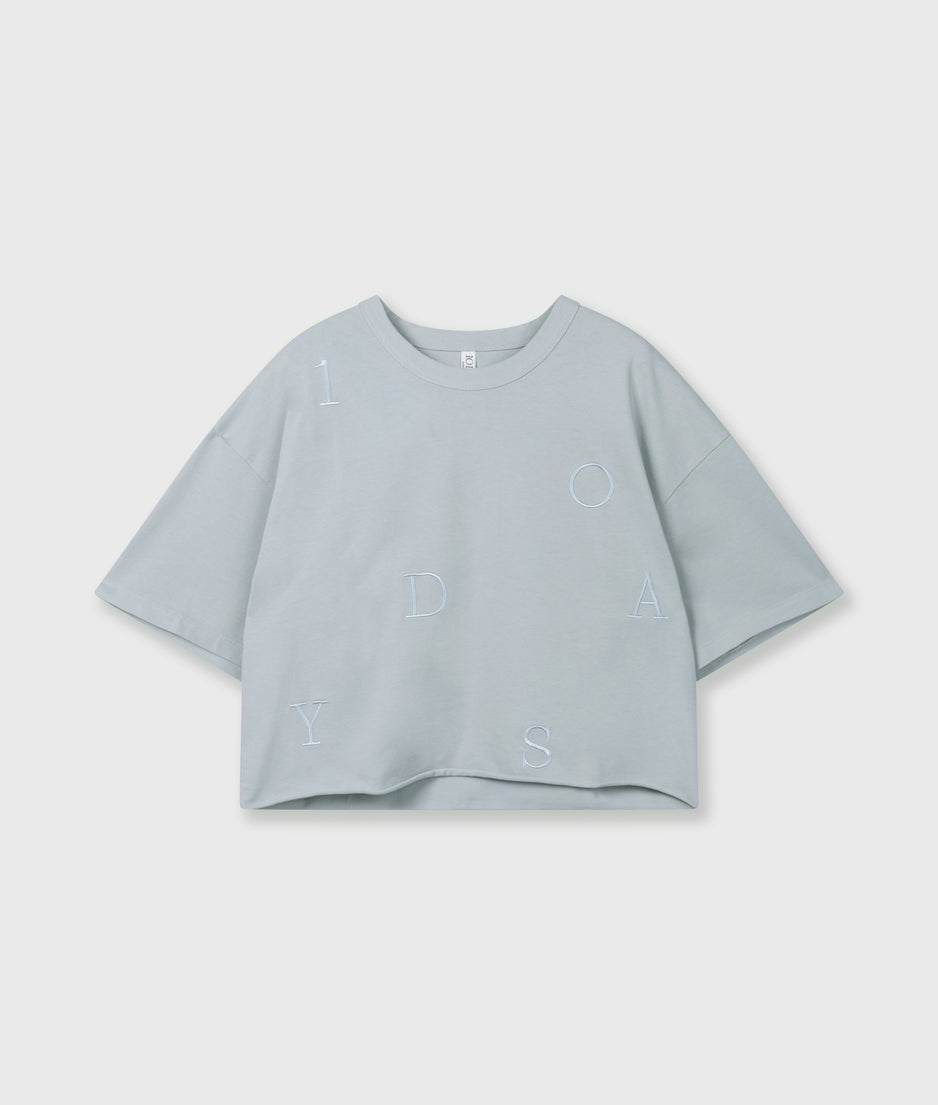thick cotton tee 10DAYS | clean blue
