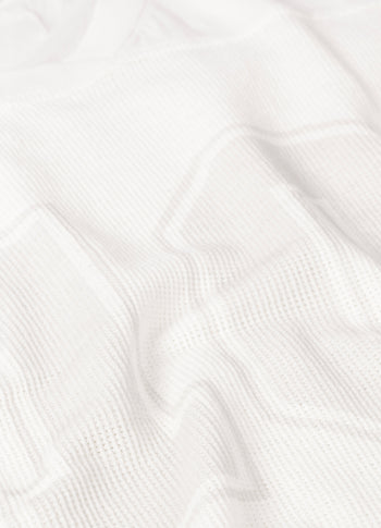 mesh baseball tee | ecru