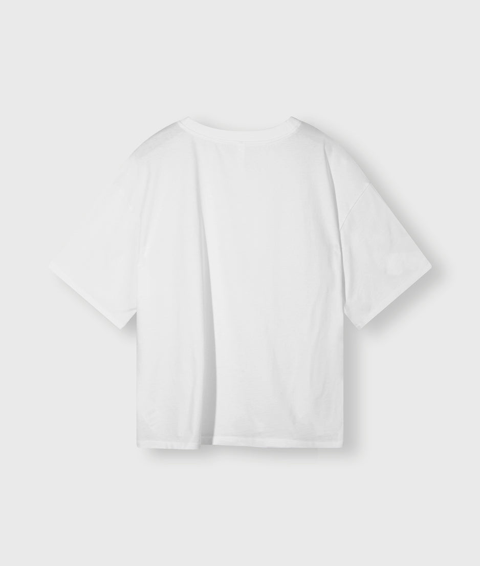 short sleeve tee embro | white