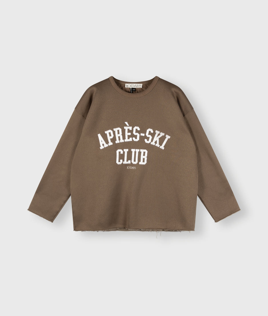 statement sweater apres-ski | dark moss