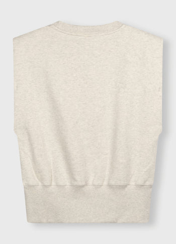 proud padded top fleece | soft white melee