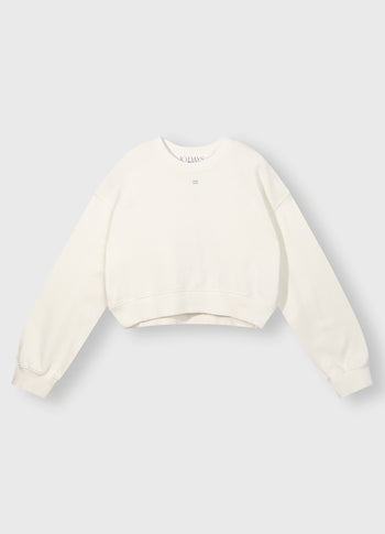 cropped sweater | light natural