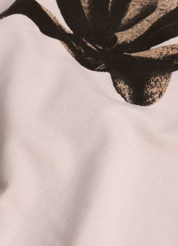 cropped sweater flower | powder