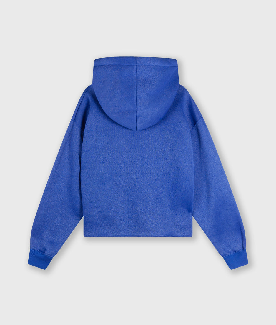 hoodie logo patch | electric blue